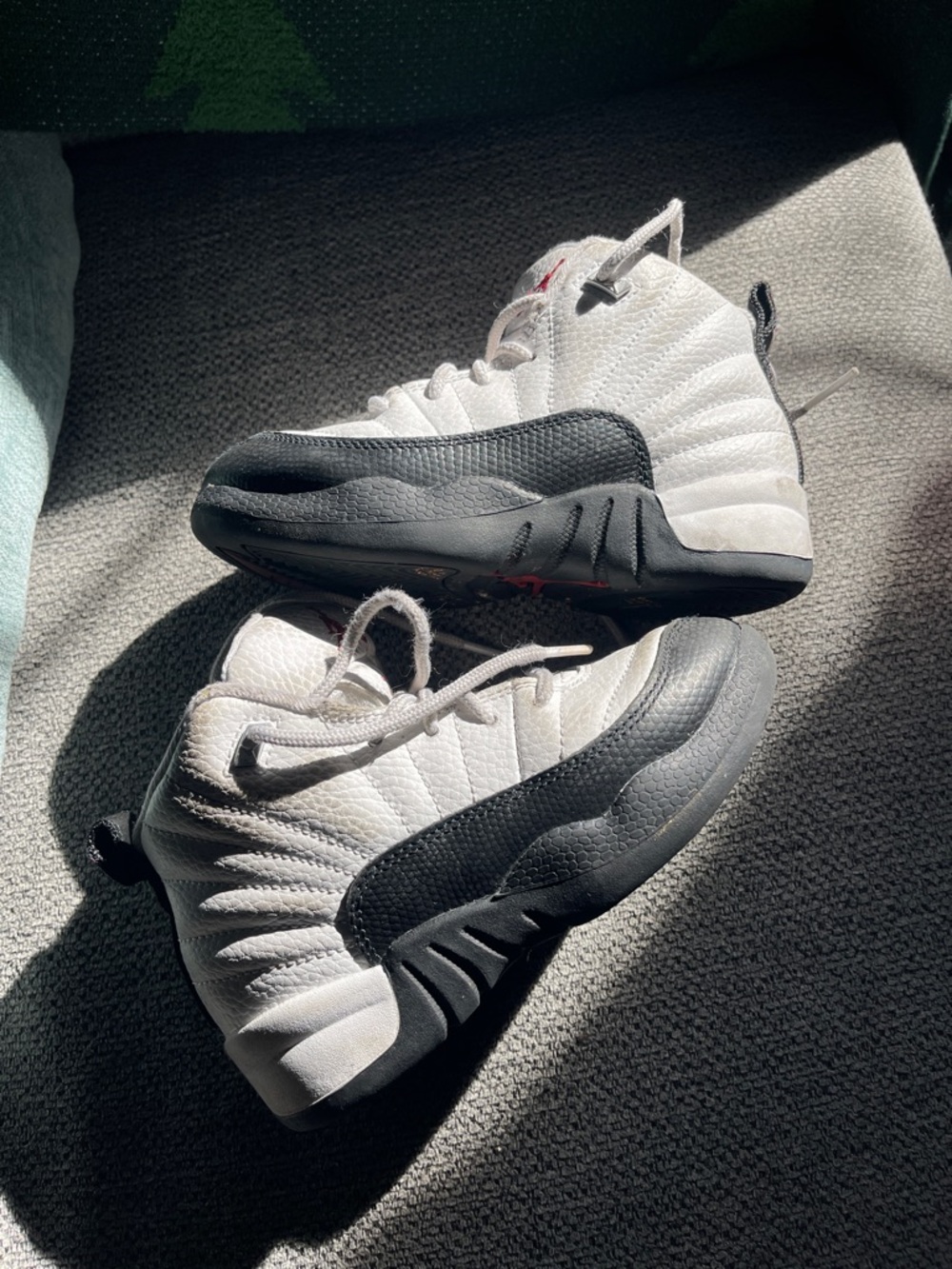 Jordan Kids White and Black Sneakers